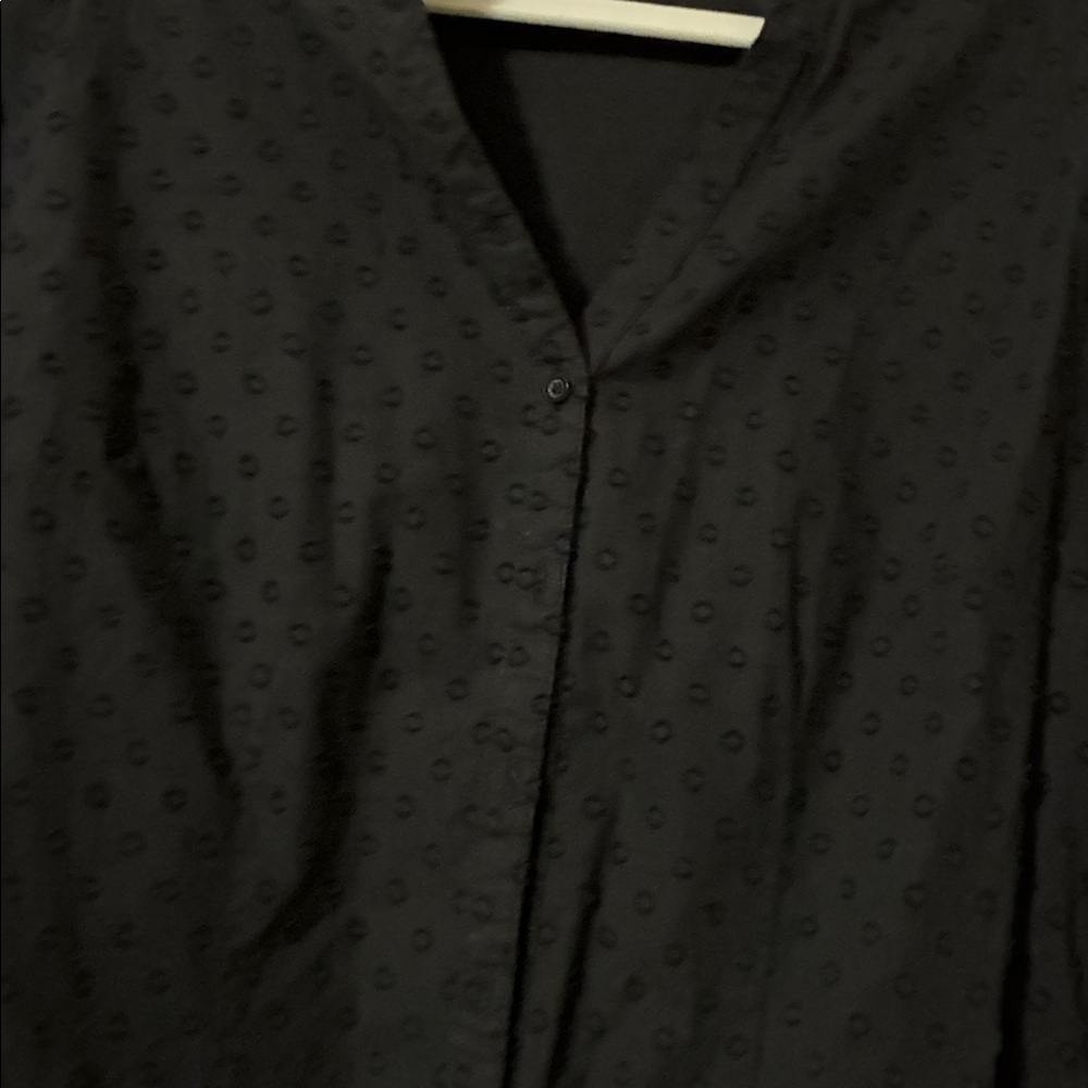 Lee Women's Black Textured Blouse